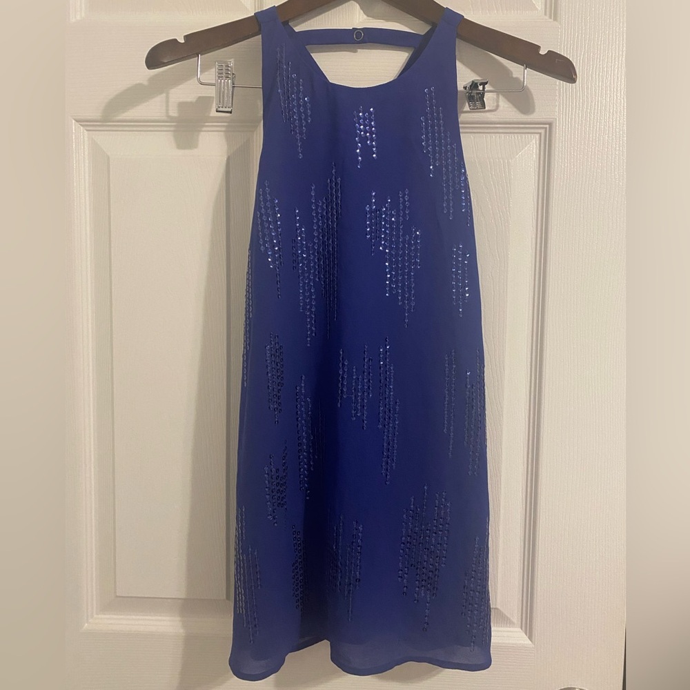 Revolve Sanctuary Sequins Tank Top Open Back Size S